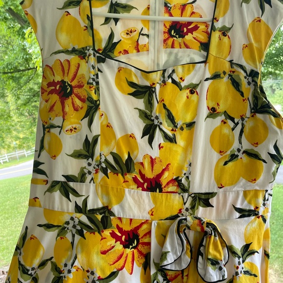 50’s Pin-up Lemon & Floral Dress🍋 - Picture 2 of 6